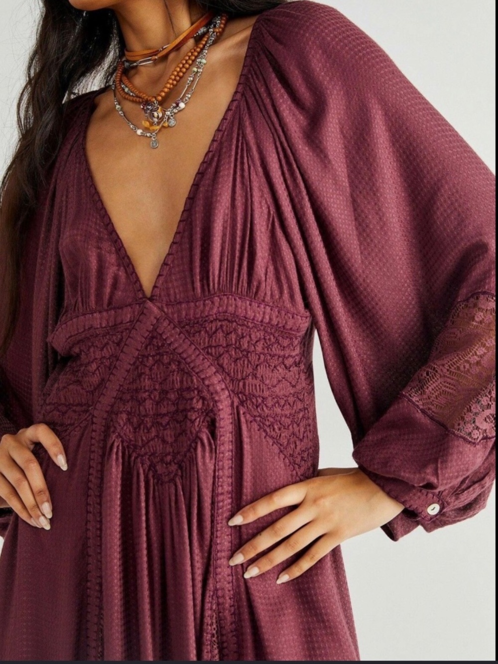 Free People Southwest Lace Maxi Dress - S - Picture 2 of 7